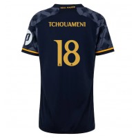 Real Madrid Aurelien Tchouameni #18 Replica Away Shirt Ladies 2023-24 Short Sleeve
